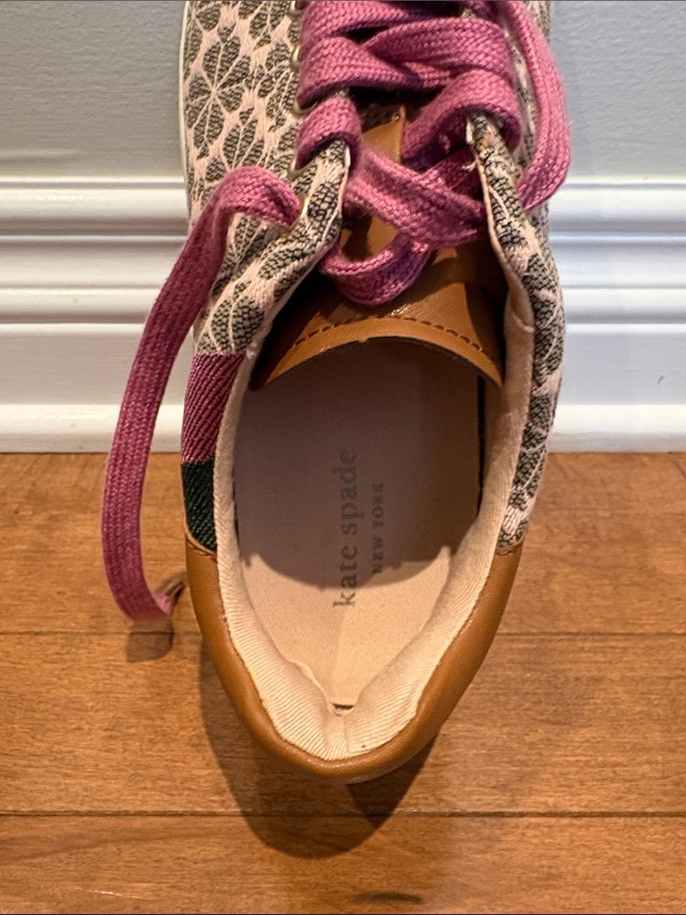 Kate Spade New York Spade Flower Jacquard Keswick Sneakers - Size 8 - Picture 6 of 9